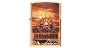204B Skull & Wheel - Зажигалка ZIPPO